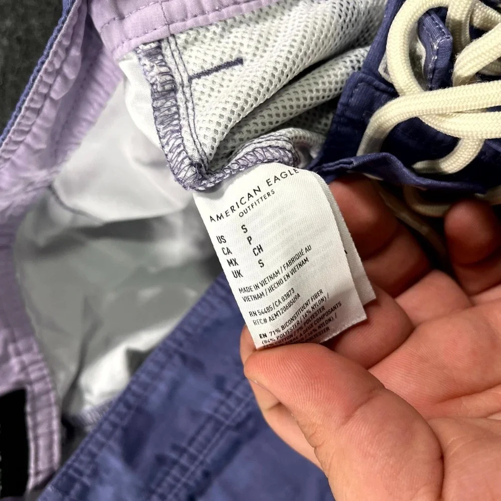 American Eagle Outfitters Board Shorts Men Small Multi Sunset Gradient Colorways